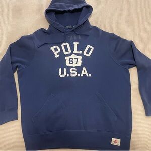 Polo Ralph Lauren Men's Navy Spell-out Hoodie